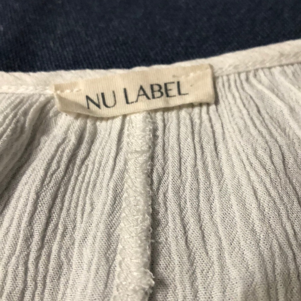 Nu Label Cold Shoulder Crinkle Blouse View 4